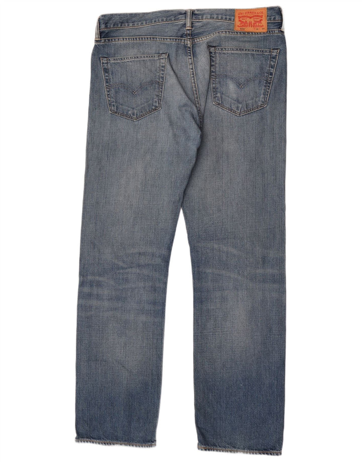 Levi's Masculino 504 Straight Jeans W36 L34 Azul Algodão