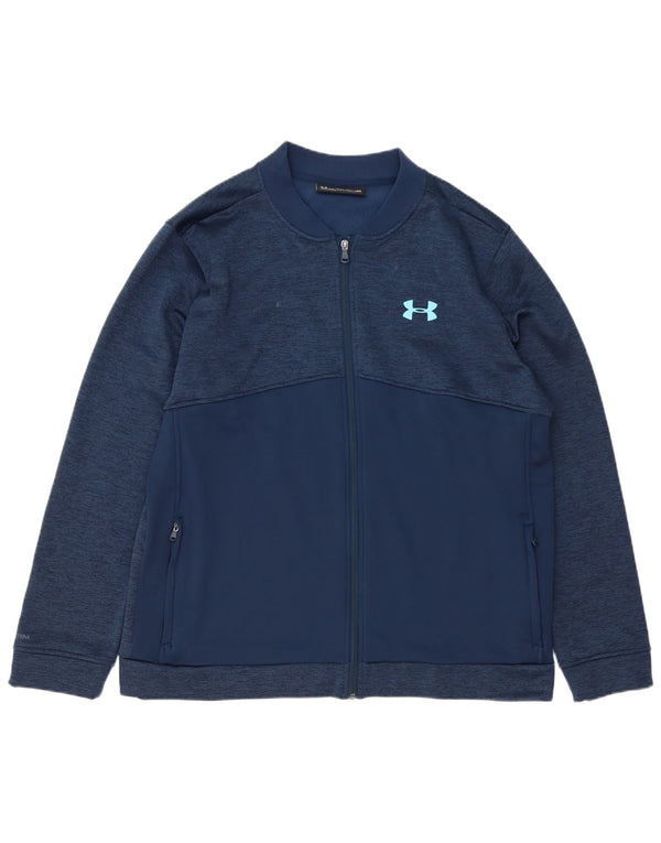 Under Armour Mens Cold Gear Fato de treino Top Jacket 2XL Poliéster azul marinho