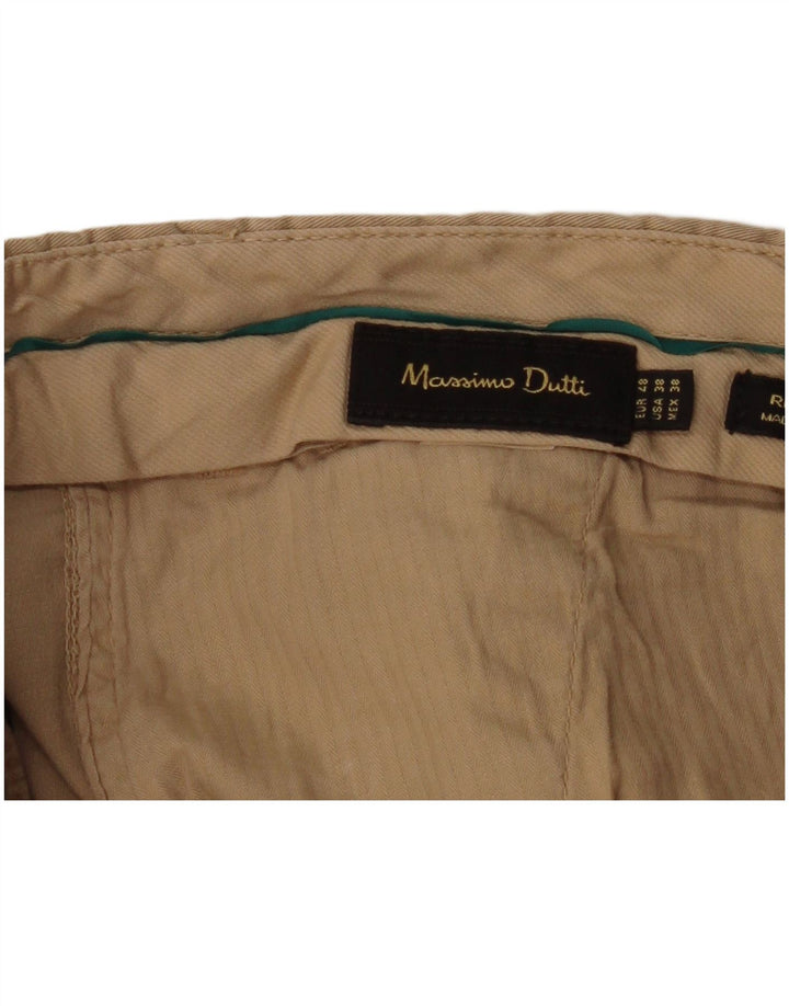 Calça Chino Masculina Slim MASSIMO DUTTI EU 48 XL W38 L34 Bege