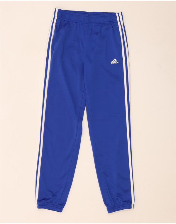 Adidas meninos calças de treino joggers 11-12 anos azul poliéster