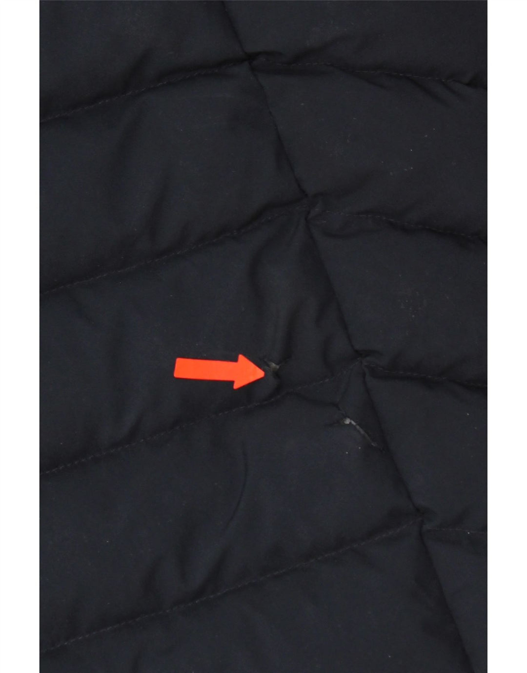 Casaco acolchoado com capuz feminino Superdry UK 10 pequeno poliéster azul marinho