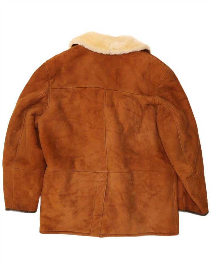 Jaqueta feminina GALLOTTI Shearling IT 52 2XL marrom shearling