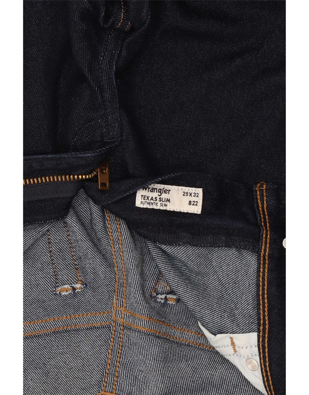 Wrangler feminino Texas Slim Jeans W29 L32 azul marinho algodão