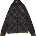 PUMA Mens Graphic Tracksuit Top Jaqueta Grande Poliéster Geométrico Cinza