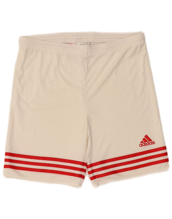 ADIDAS Meninos Climalite Sport Shorts 13-14 Anos XL Off White Poliéster
