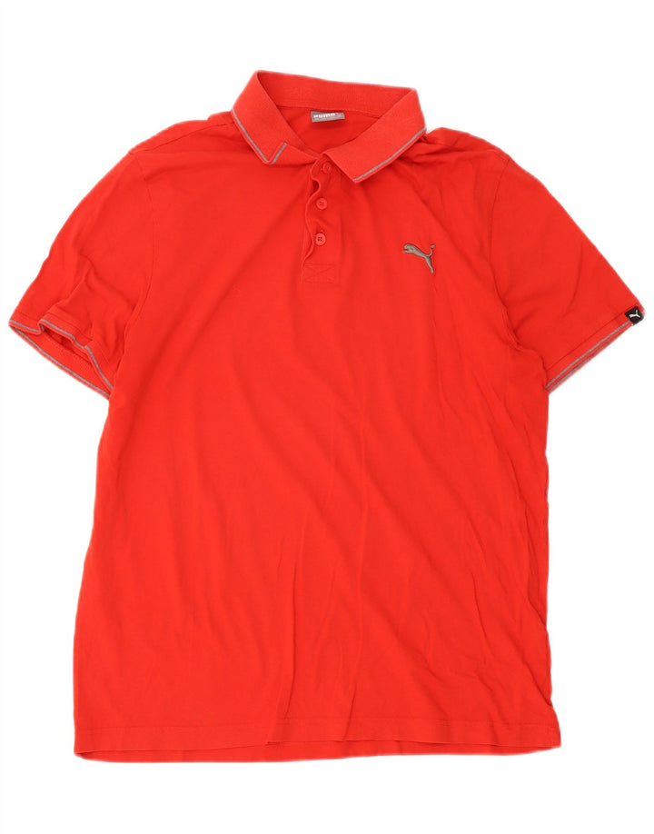 Camisa polo masculina Puma grande algodão vermelho