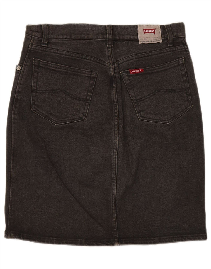 Saia jeans feminina CARRERA W28 algodão preto médio