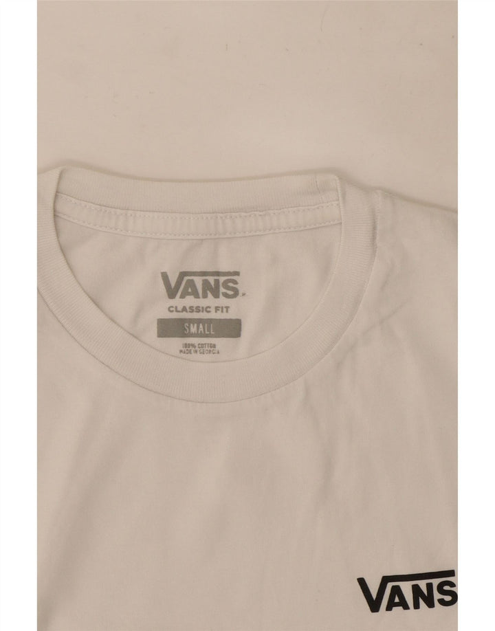 Camiseta Vans Masculina Classic Fit Top Pequeno Algodão Branco