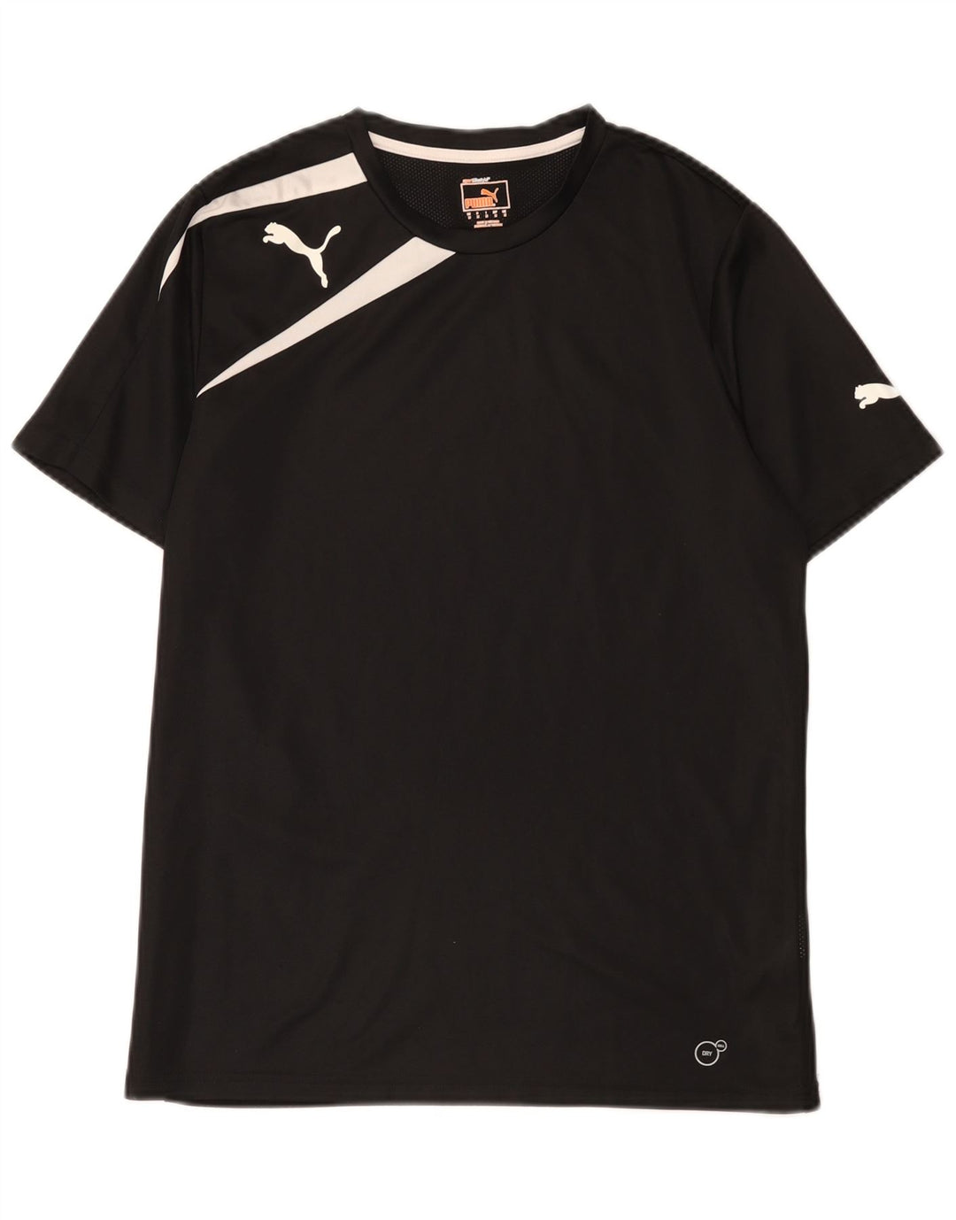 Puma Camiseta Masculina Top Médio Preto Colorblock Poliéster
