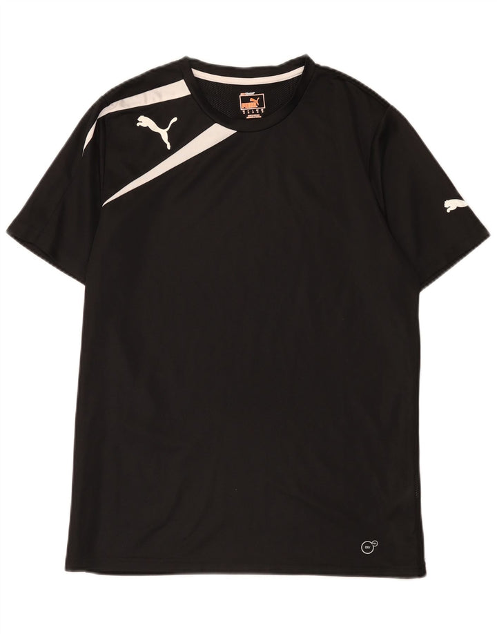 Puma Camiseta Masculina Top Médio Preto Colorblock Poliéster