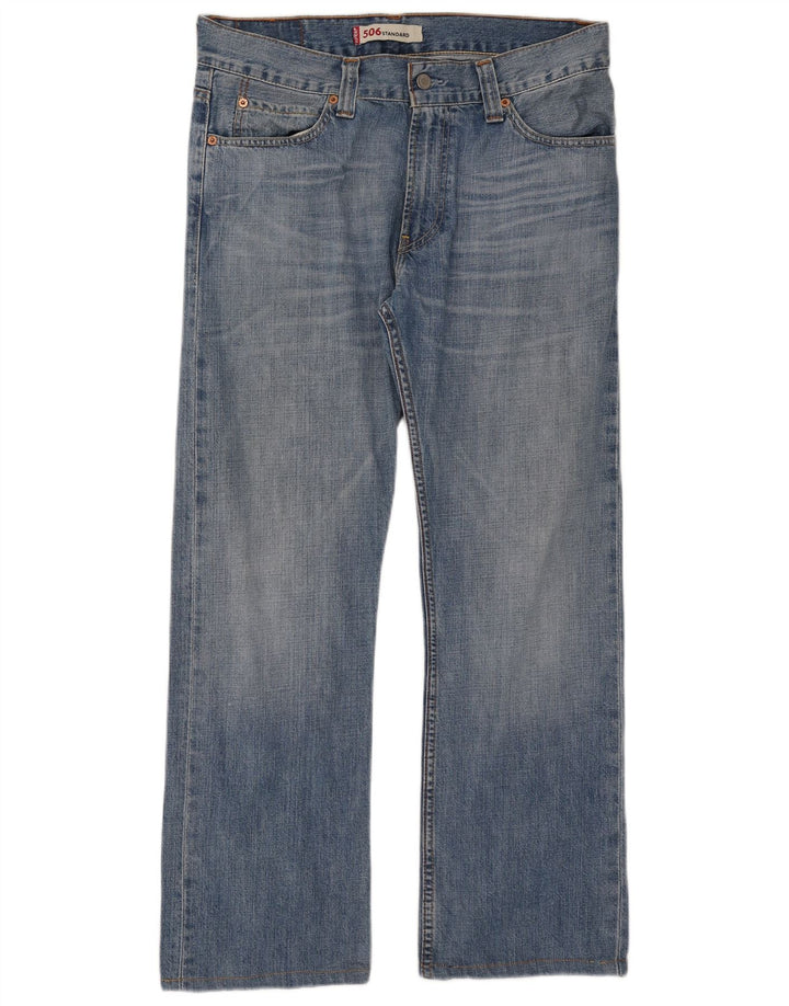 Levi's Masculino 506 Straight Jeans W34 L29 Azul Algodão