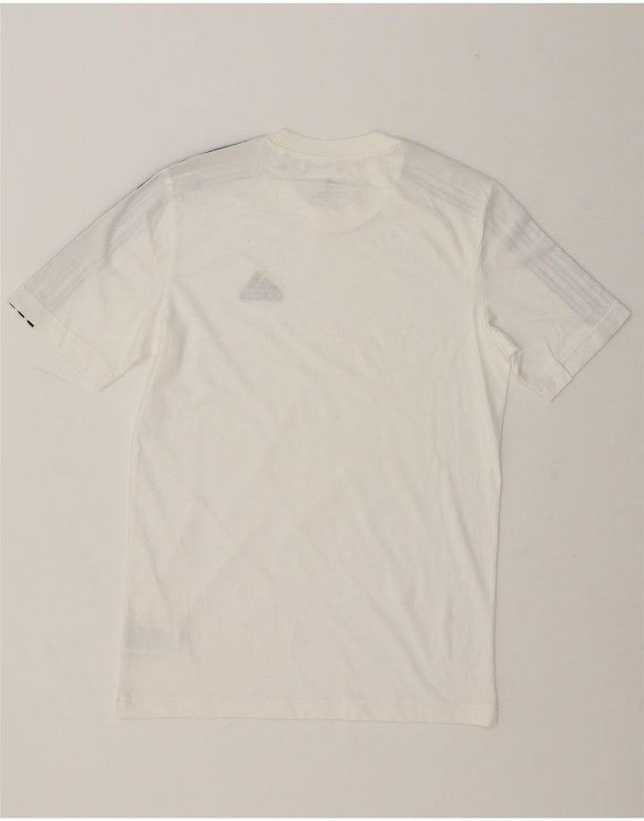 ADIDAS Mens T-Shirt Top XS White Cotton Vintage Adidas and Second-Hand Adidas from Messina Hembry 