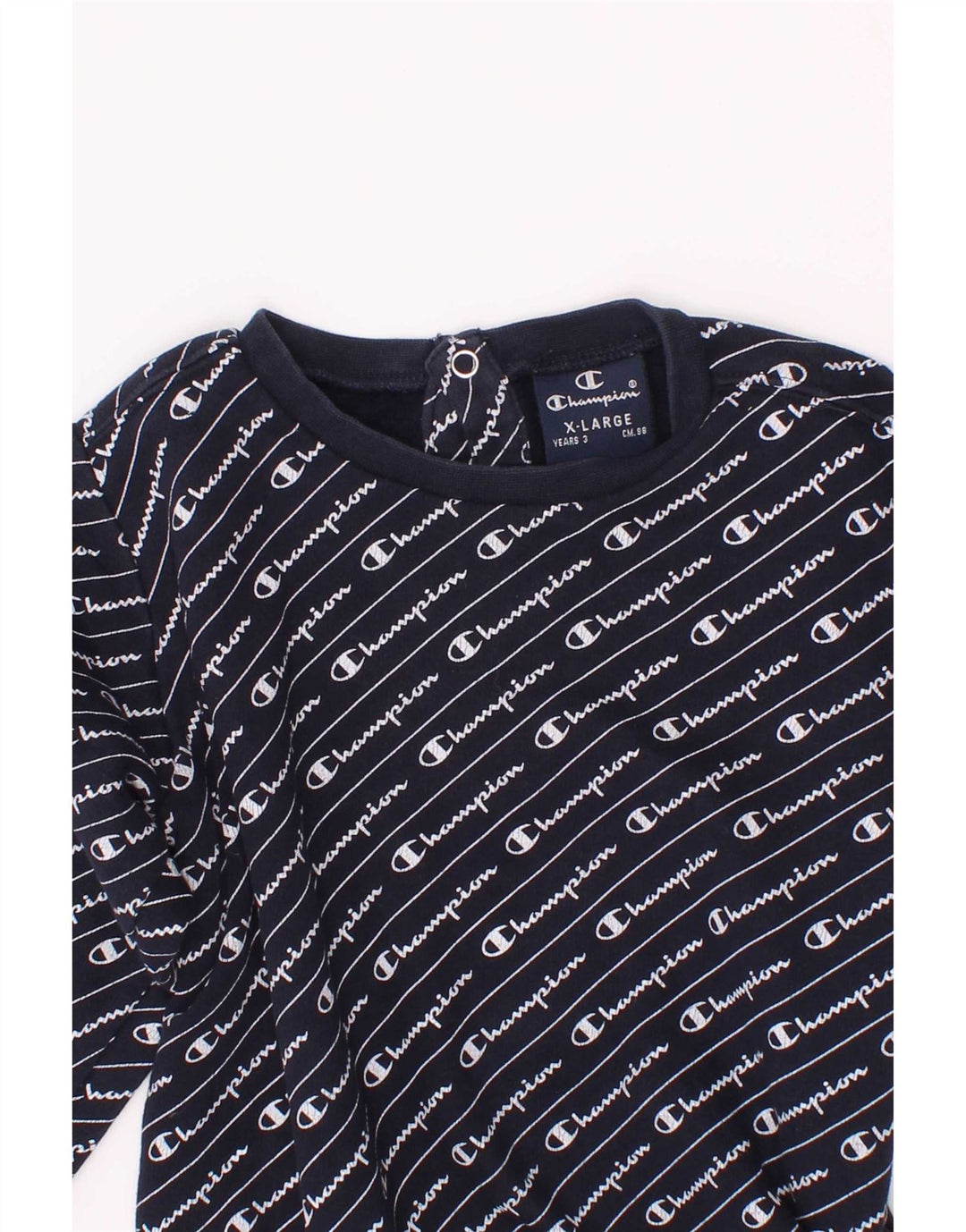Champion Boys Graphic Sweatshirt Jumper 2-3 Anos XL Azul Marinho