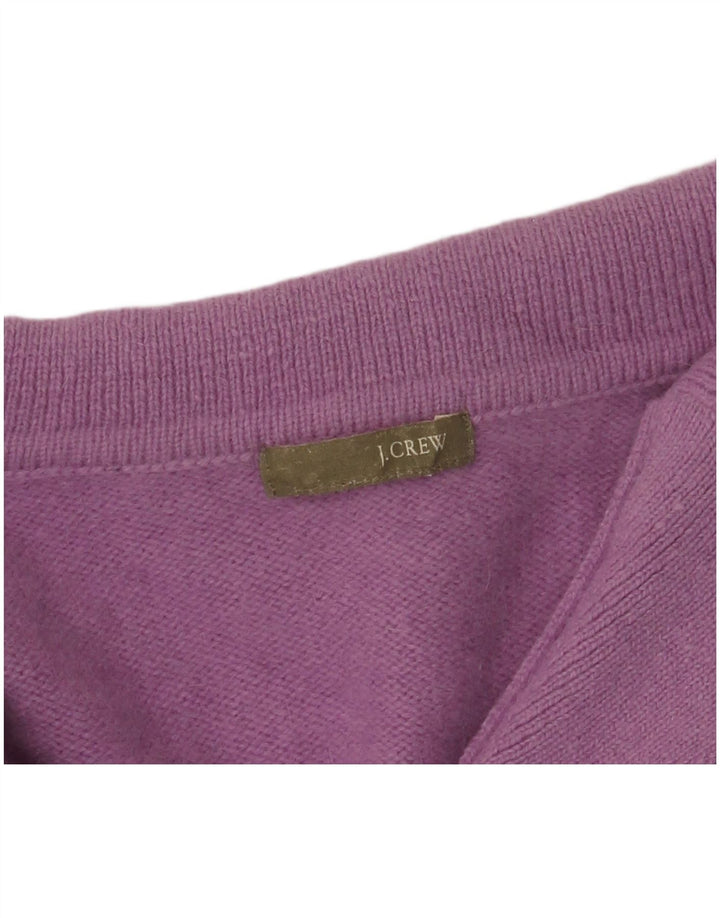 Suéter cardigã feminino J. Crew UK 12 rosa médio