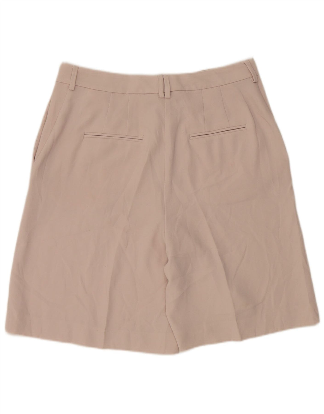 Shorts Chino Feminino Marks & Spencer Reino Unido 12 Médio W30 Poliéster Bege