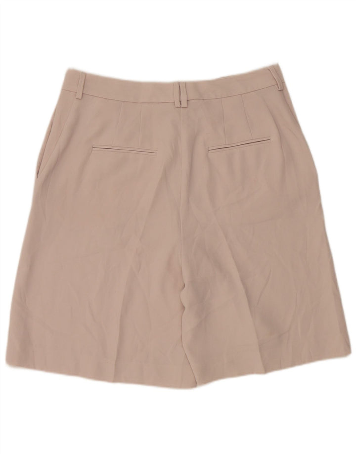 Shorts Chino Feminino Marks & Spencer Reino Unido 12 Médio W30 Poliéster Bege
