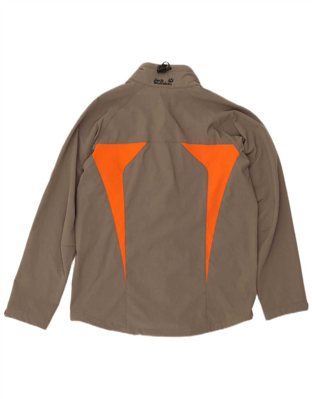 Jaqueta bomber masculina Jack Wolfskin com zíper UK 34 pequena poliamida cáqui