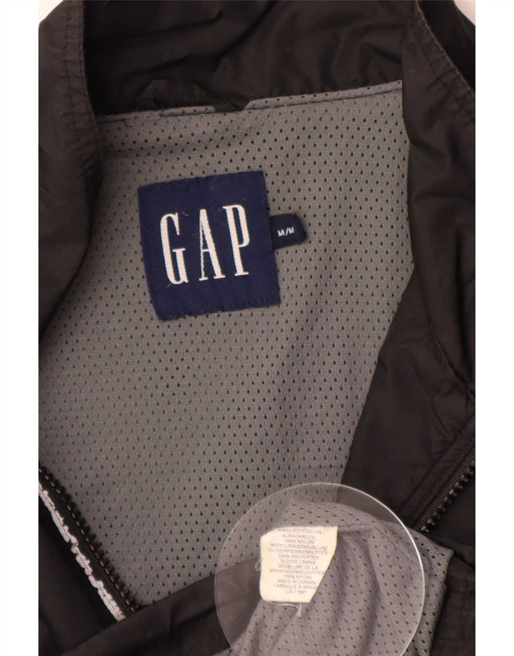 Jaqueta de chuva masculina Gap UK 38 médio preto nylon
