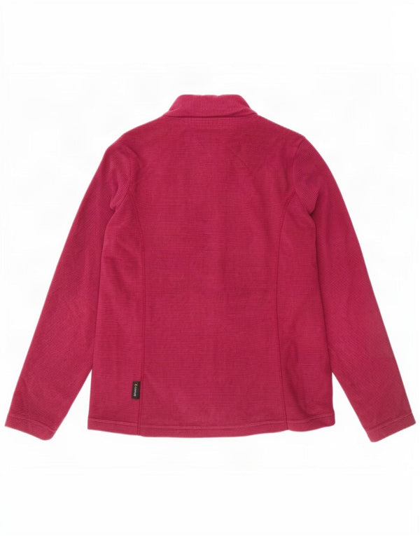 Jaqueta feminina de treino Jack Wolfskin Reino Unido 8/10 pequena risca de giz Borgonha