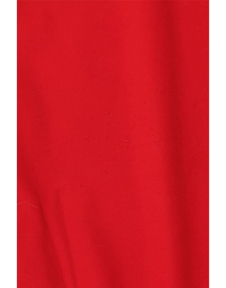 Adidas Mens Moletom Jumper UK 38/40 Médio Vermelho Colorblock Poliéster