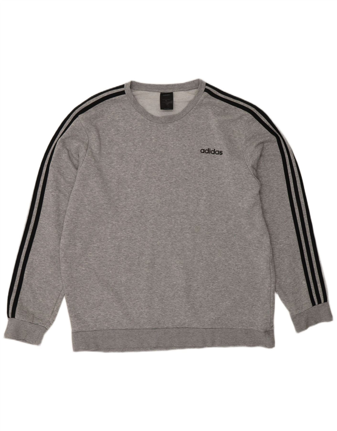 Adidas Mens Moletom Jumper XL Cinza Flecked Algodão
