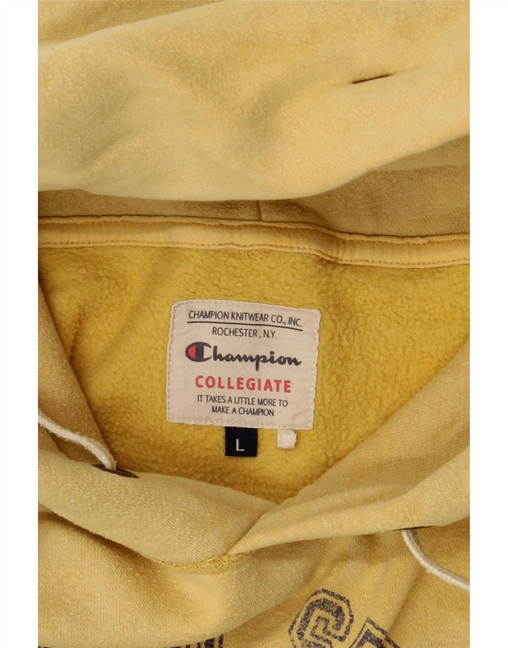 Jumper com capuz gráfico masculino Champion grande amarelo