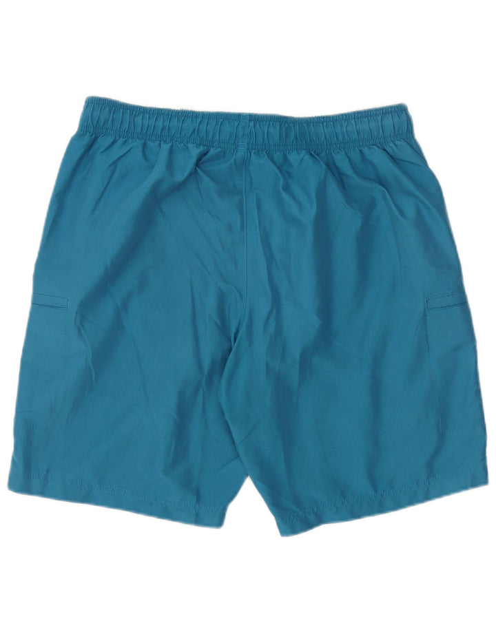 Shorts de natação masculino Peacock Cargo da Marks & Spencer poliéster azul médio