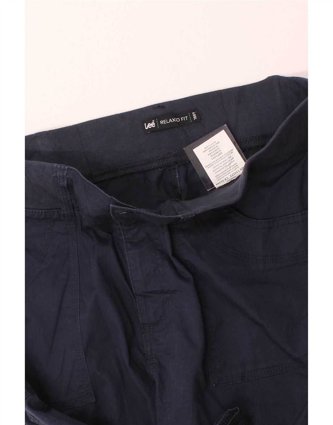 LEE Womens Bermuda Shorts US 16 2XL W35  Navy Blue Cotton Modern Vintage Lee and Second-Hand Lee from Messina Hembry 