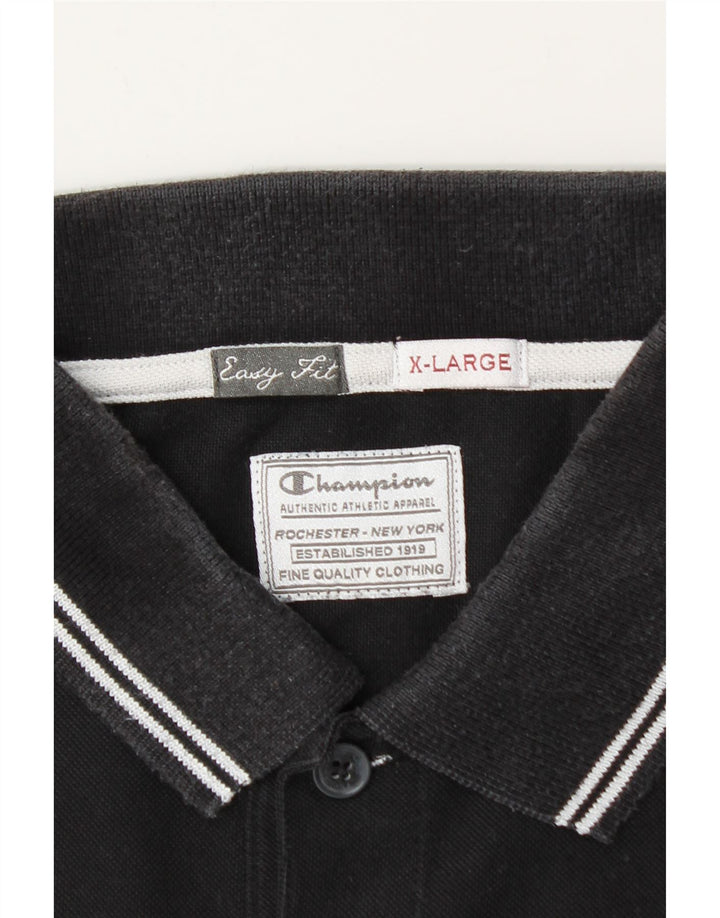 Camisa polo masculina Champion Easy Fit XL preta