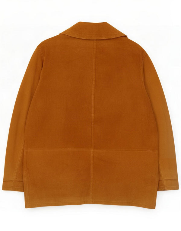 Jaqueta de camurça feminina vintage IT 48 XL couro marrom