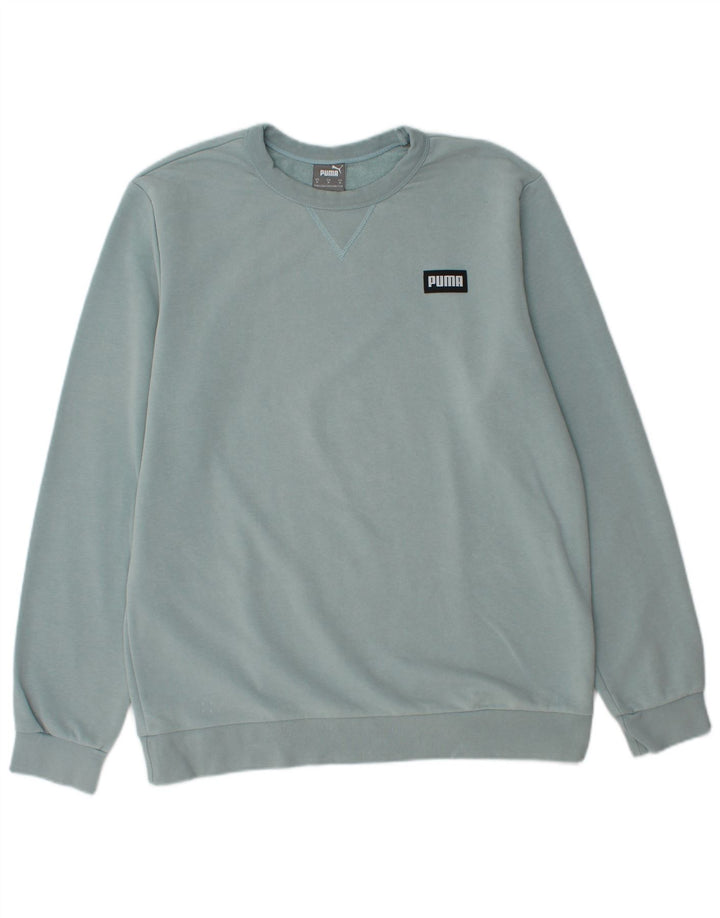 PUMA Mens Moletom Jumper Médio Azul