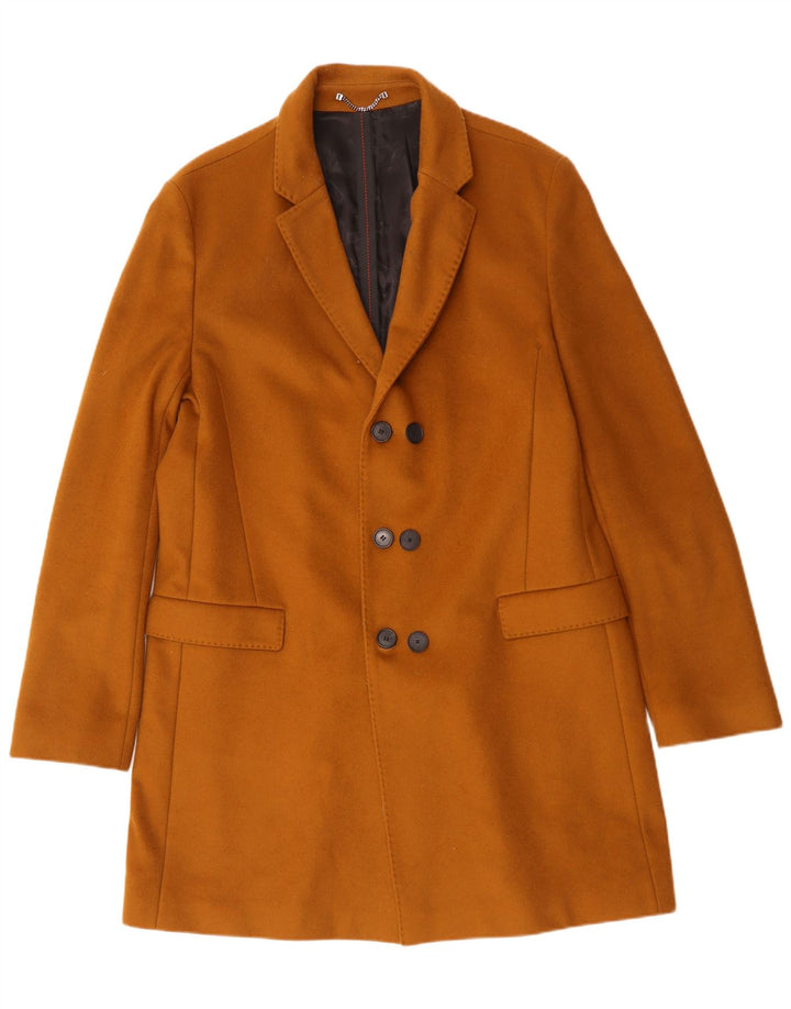 Casaco masculino Hugo Boss com peito duplo IT 56 3XL lã marrom