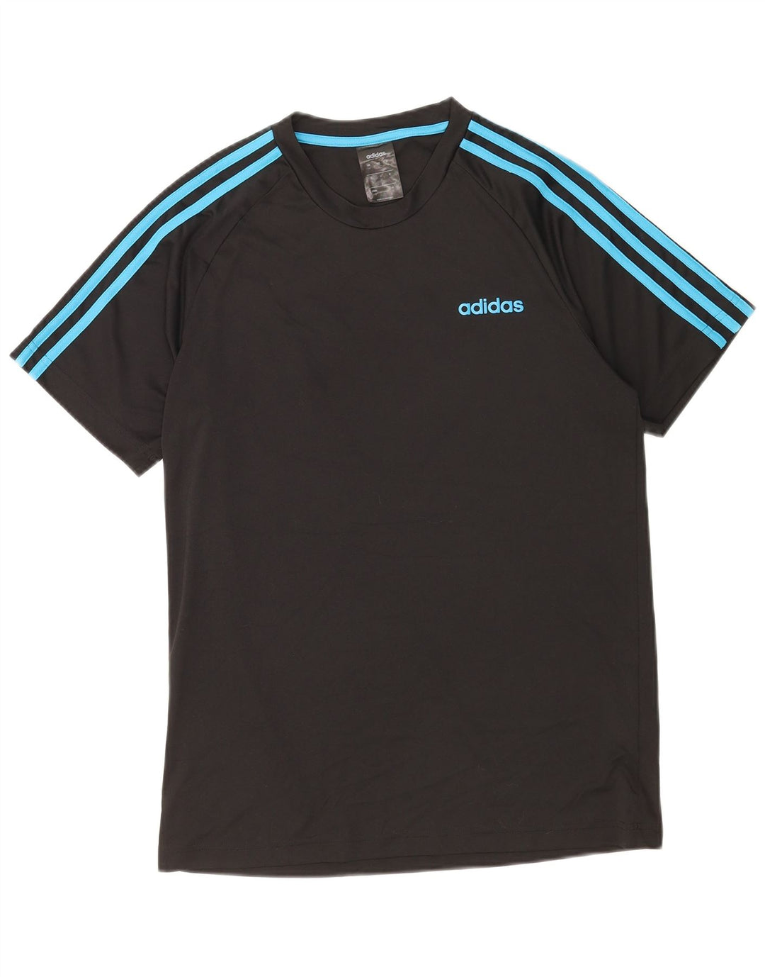 Adidas Mens Climalite Camiseta Top Médio Poliéster Preto