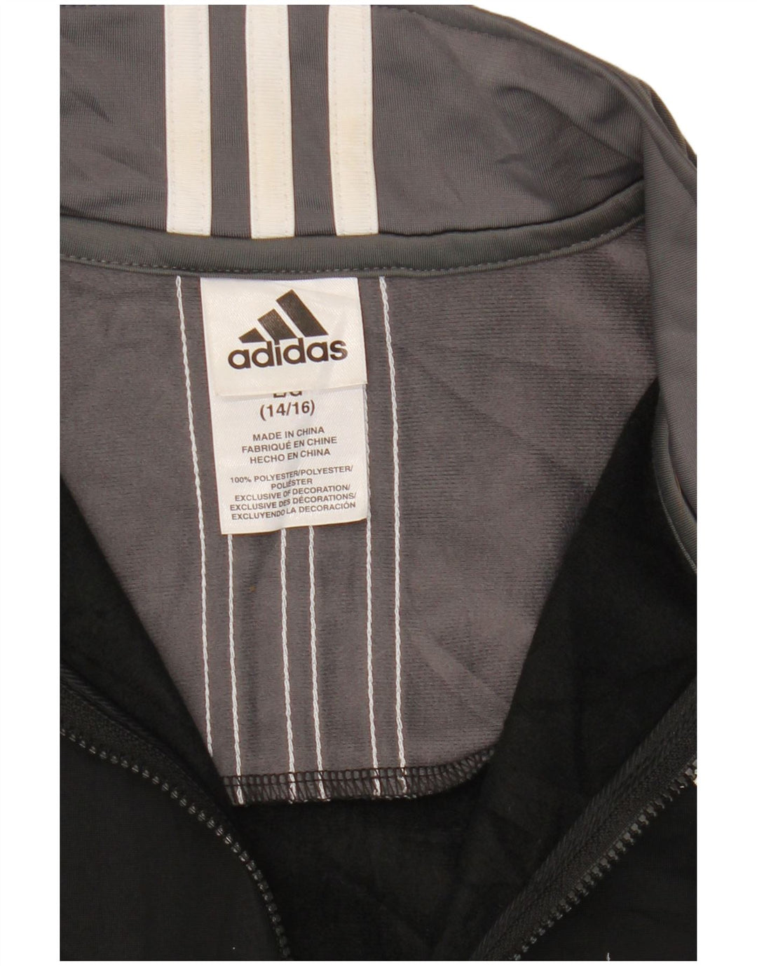 Jaqueta Adidas Meninos Treino Top 12-13 Anos Grande Bloco Colorido Preto