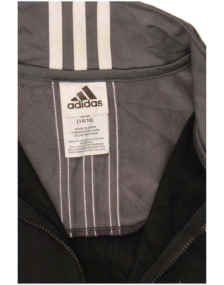 Jaqueta Adidas Meninos Treino Top 12-13 Anos Grande Bloco Colorido Preto