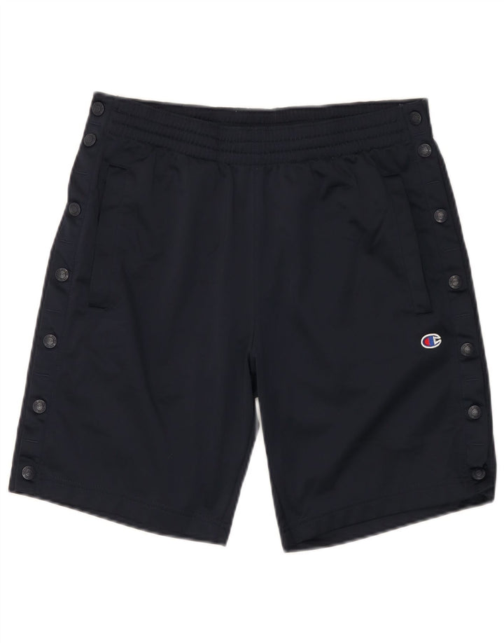 Shorts esportivos masculinos Champion pequeno poliéster azul marinho