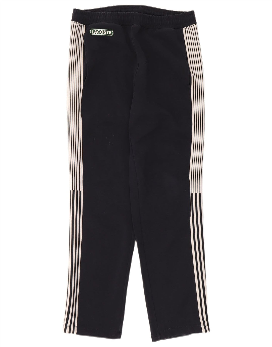 Calça de treino masculina Lacoste tamanho 3 pequeno algodão azul marinho