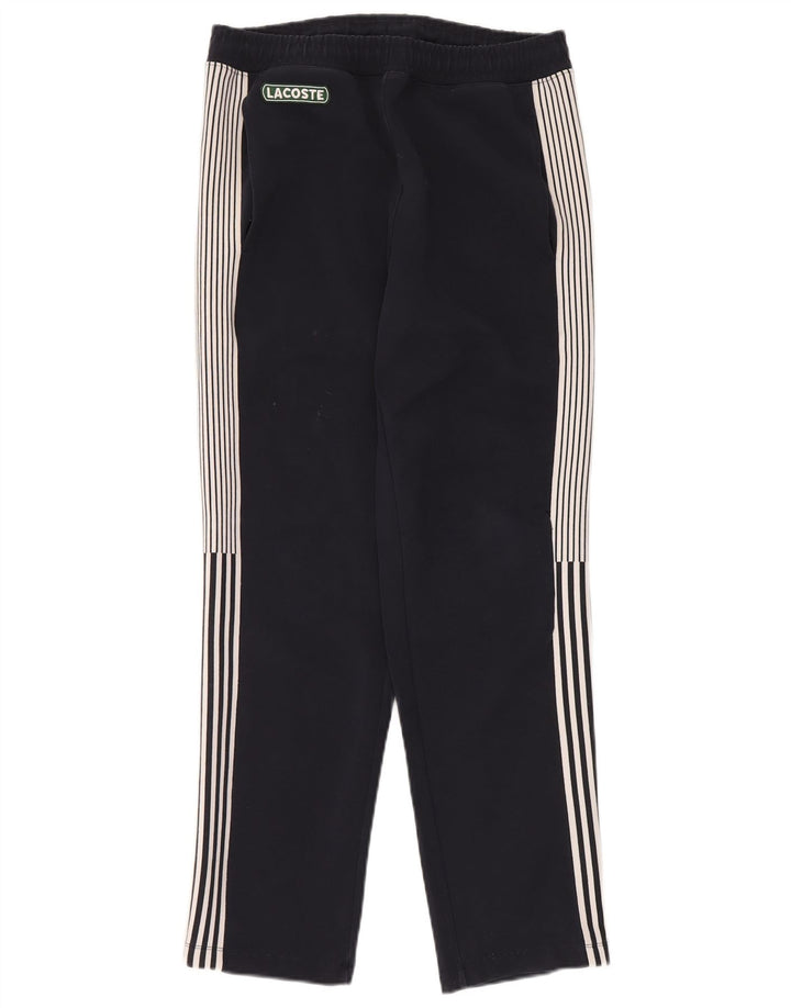 Calça de treino masculina Lacoste tamanho 3 pequeno algodão azul marinho