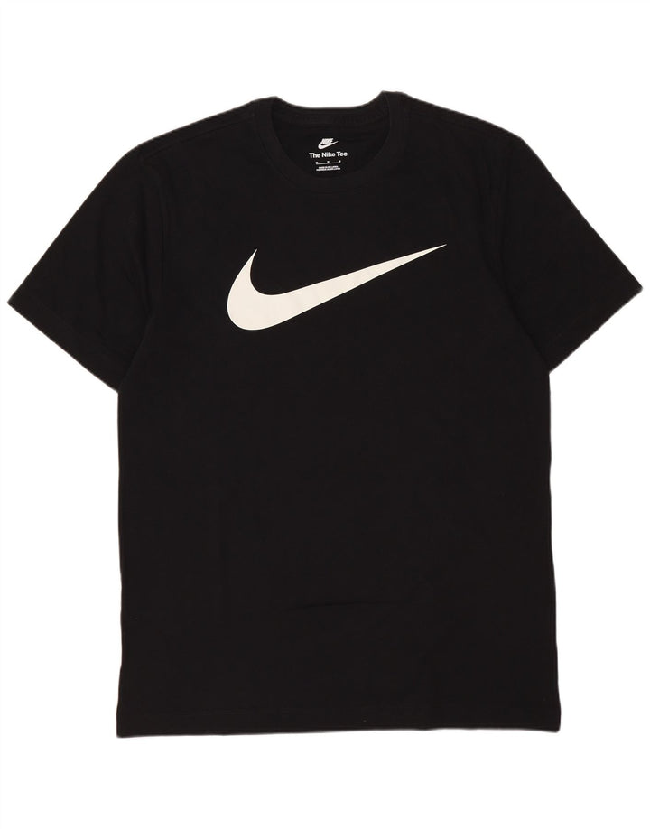 Camiseta Nike masculina gráfica Top médio algodão preto