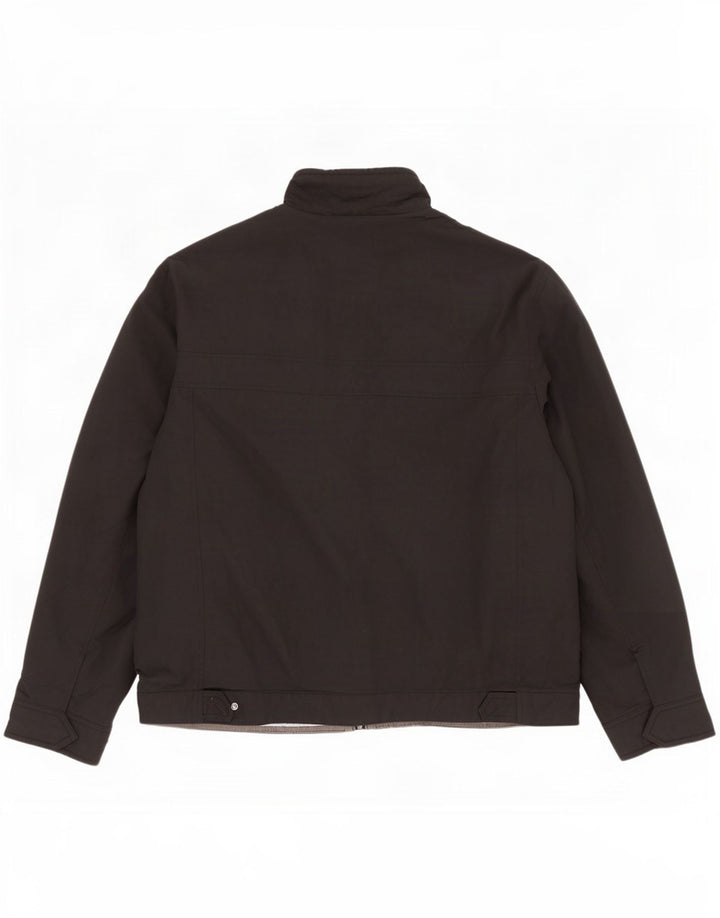 Jaqueta masculina Marks & Spencer Autograph Bomber UK 42 XL poliamida preta