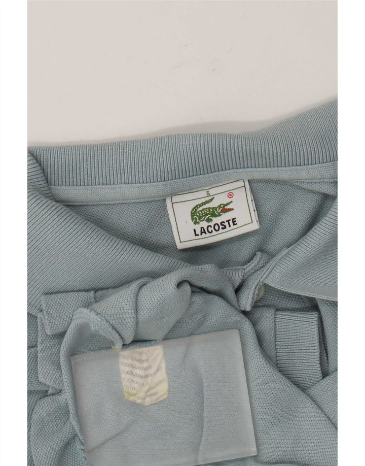 Camisa polo masculina Lacoste tamanho 5 grande algodão azul
