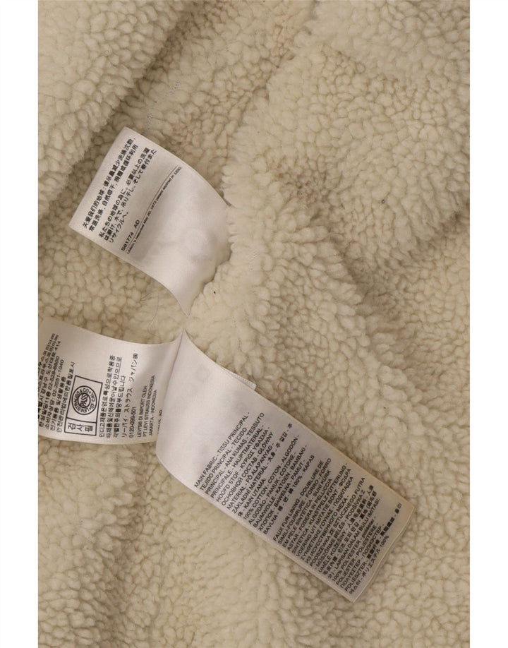 Jaqueta jeans masculina Levi's Sherpa UK 36 pequeno algodão azul