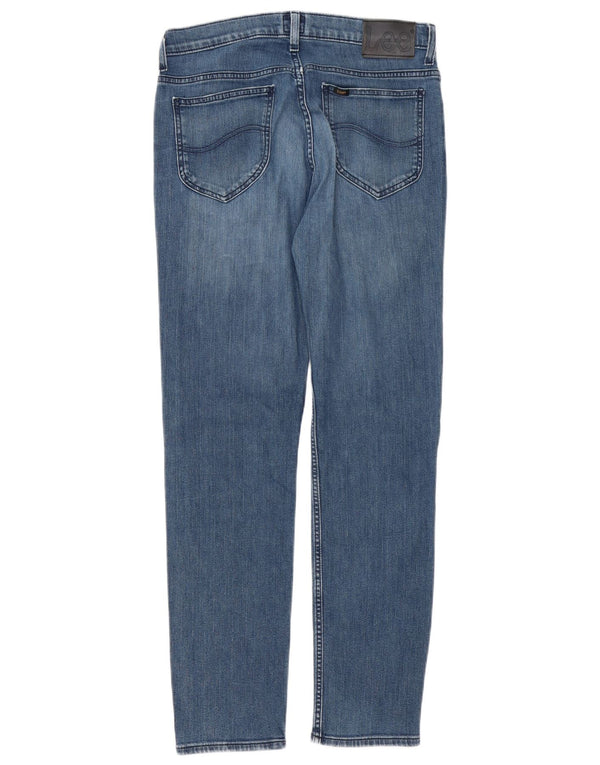 Lee Mens Rider Slim Jeans W32 L32 Azul Algodão