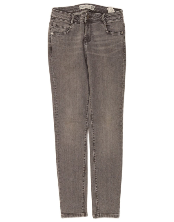 Zara Womens Trafaluc Skinny Jeans EU 34 2XS W24 L28 Algodão Cinza