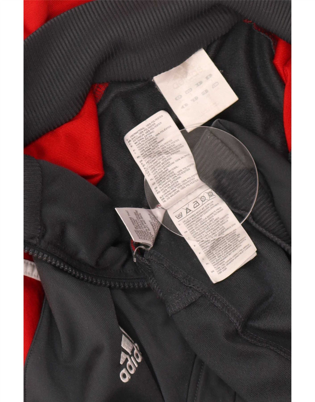 Adidas Mens Tracksuit Top Jacket XL Cinza Colourblock Poliéster