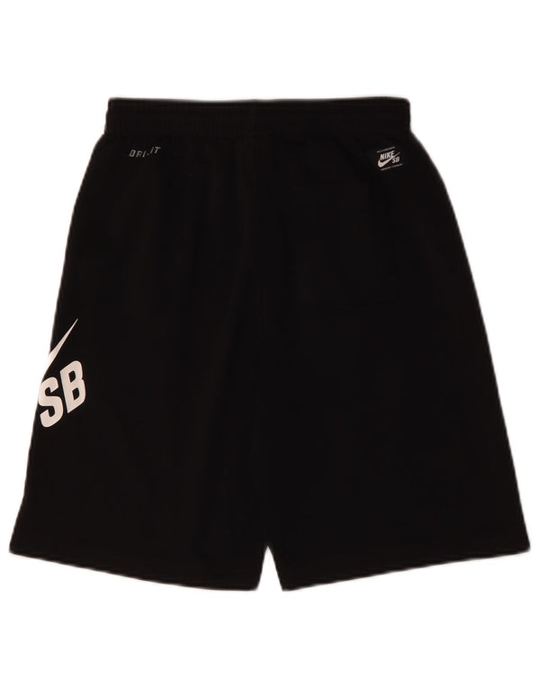 Shorts esportivos gráficos Nike Boys 12-13 anos, grandes, pretos, poliéster