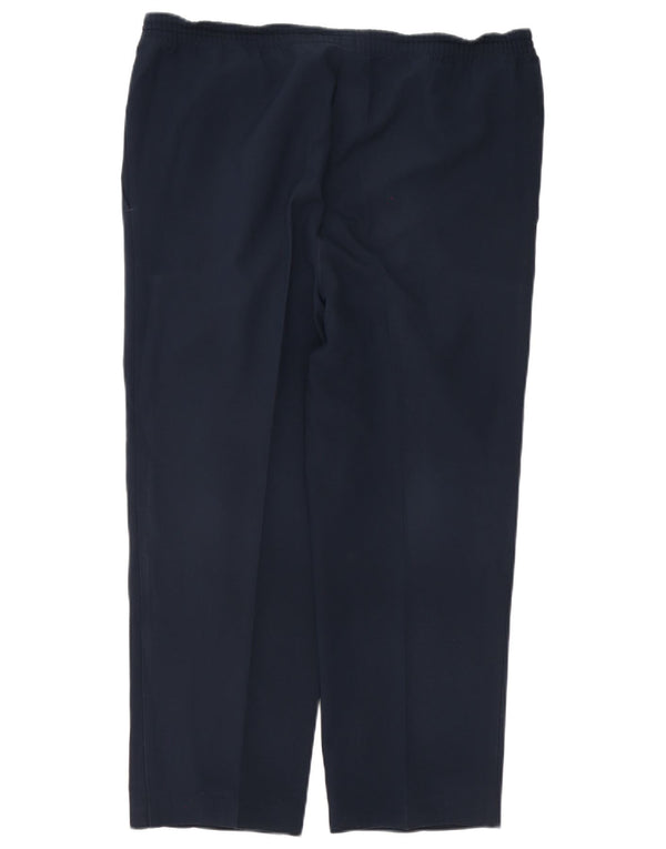 Calças cortadas femininas Marks & Spencer UK 14 grandes W36 L25 azul marinho