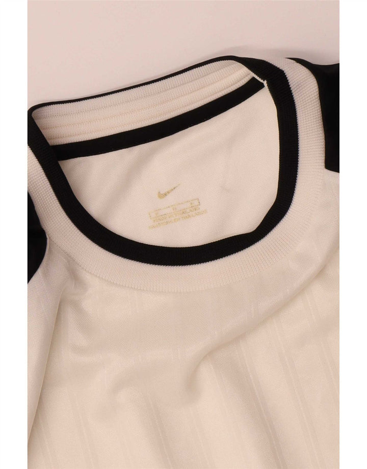 Camiseta masculina Nike Top médio branco colorblock poliéster