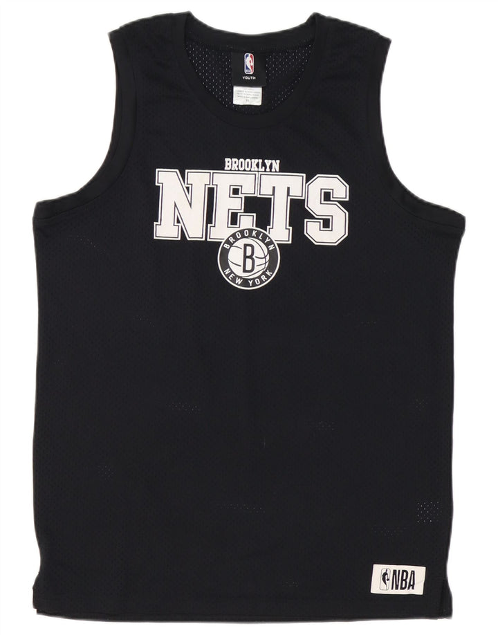 Colete gráfico NBA Boys Brooklyn Nets 15-16 anos preto poliéster