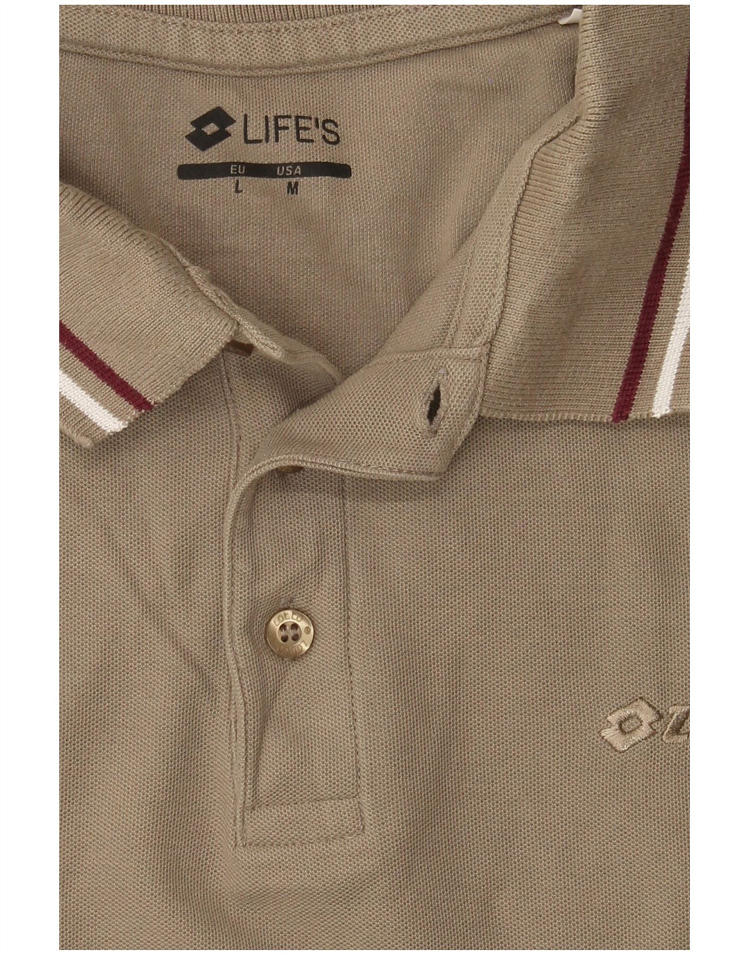 Camisa polo masculina LOTTO cinza médio